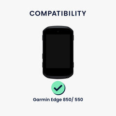 kwmobile Schutzglas kompatibel mit Garmin Edge 850 / 550 - Hartglas Schutzfolien Set für Fahrrad GPS - Displayschutz