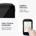 kwmobile Screen Protector compatible with Garmin Edge 850 / 550 - Tempered Glass Protector Set for Bike GPS - Display Protection for Bike Computer