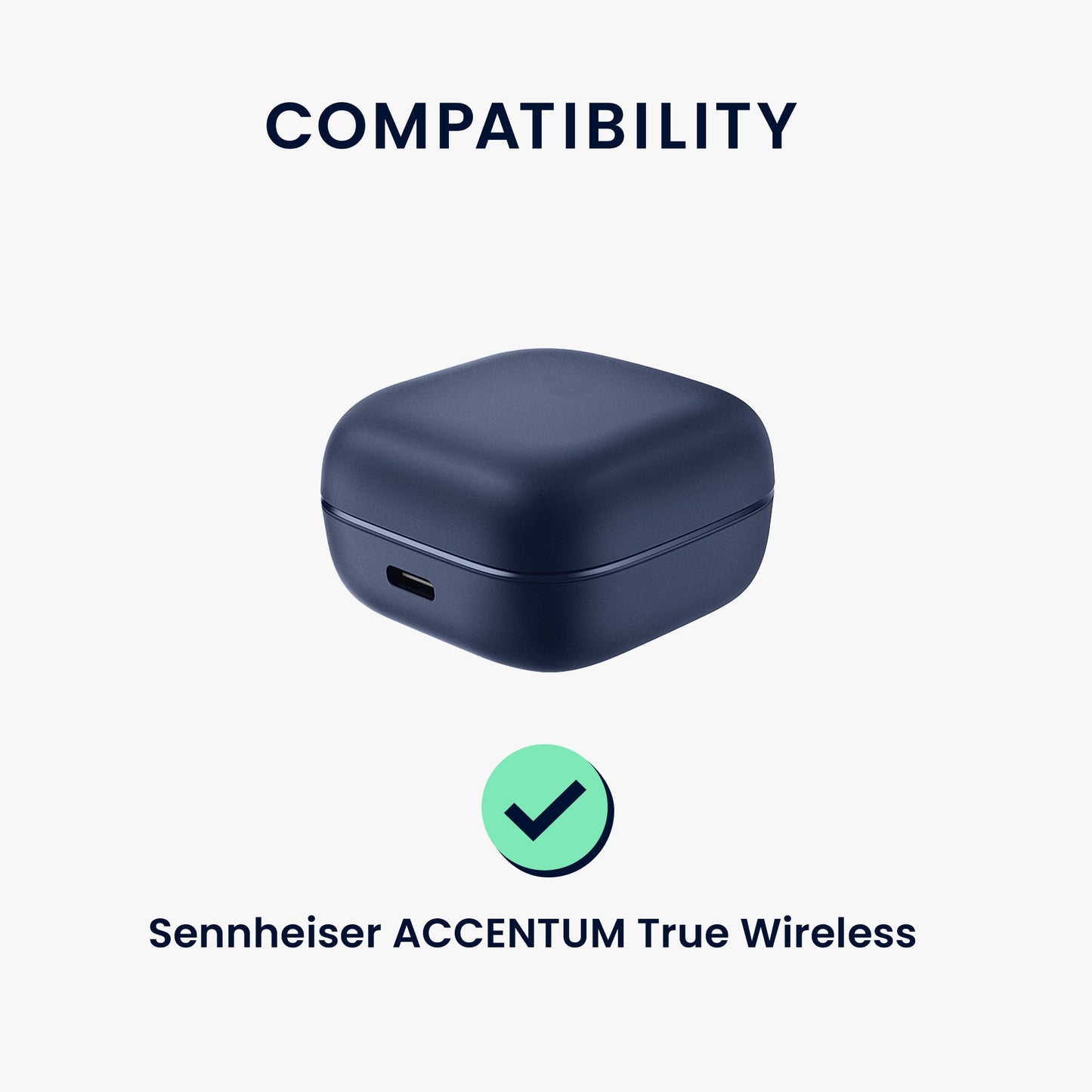 Silicone Case for Sennheiser ACCENTUM True Wireless Don't touch my Headphones Design