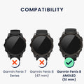kwmobile Protective Ring Compatible with Garmin Fenix 8 51mm AMOLED Fitness Tracker