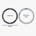 kwmobile Protective Ring Compatible with Garmin Fenix 8 51mm AMOLED Fitness Tracker