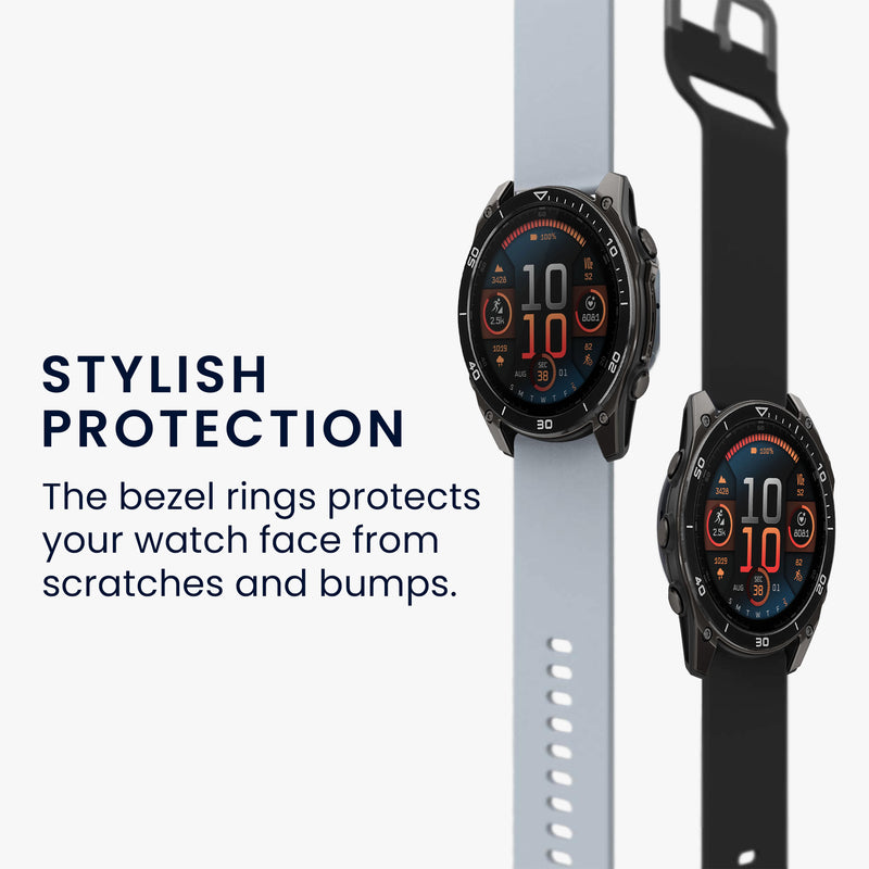 kwmobile Protective Ring compatible with Garmin Fenix 8 47mm AMOLED Fitness Tracker