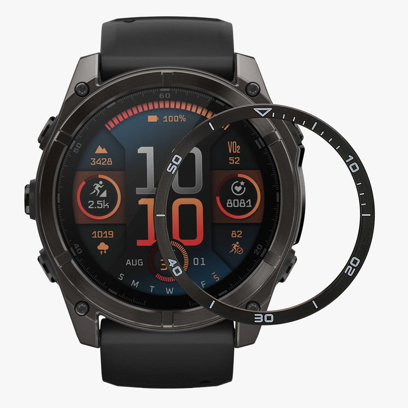 kwmobile Protective Ring compatible with Garmin Fenix 8 47mm AMOLED Fitness Tracker