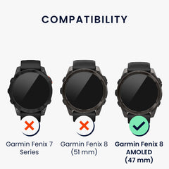kwmobile Schutzring kompatibel mit Garmin Fenix 8 47mm AMOLED Fitnesstracker - Sonstiges