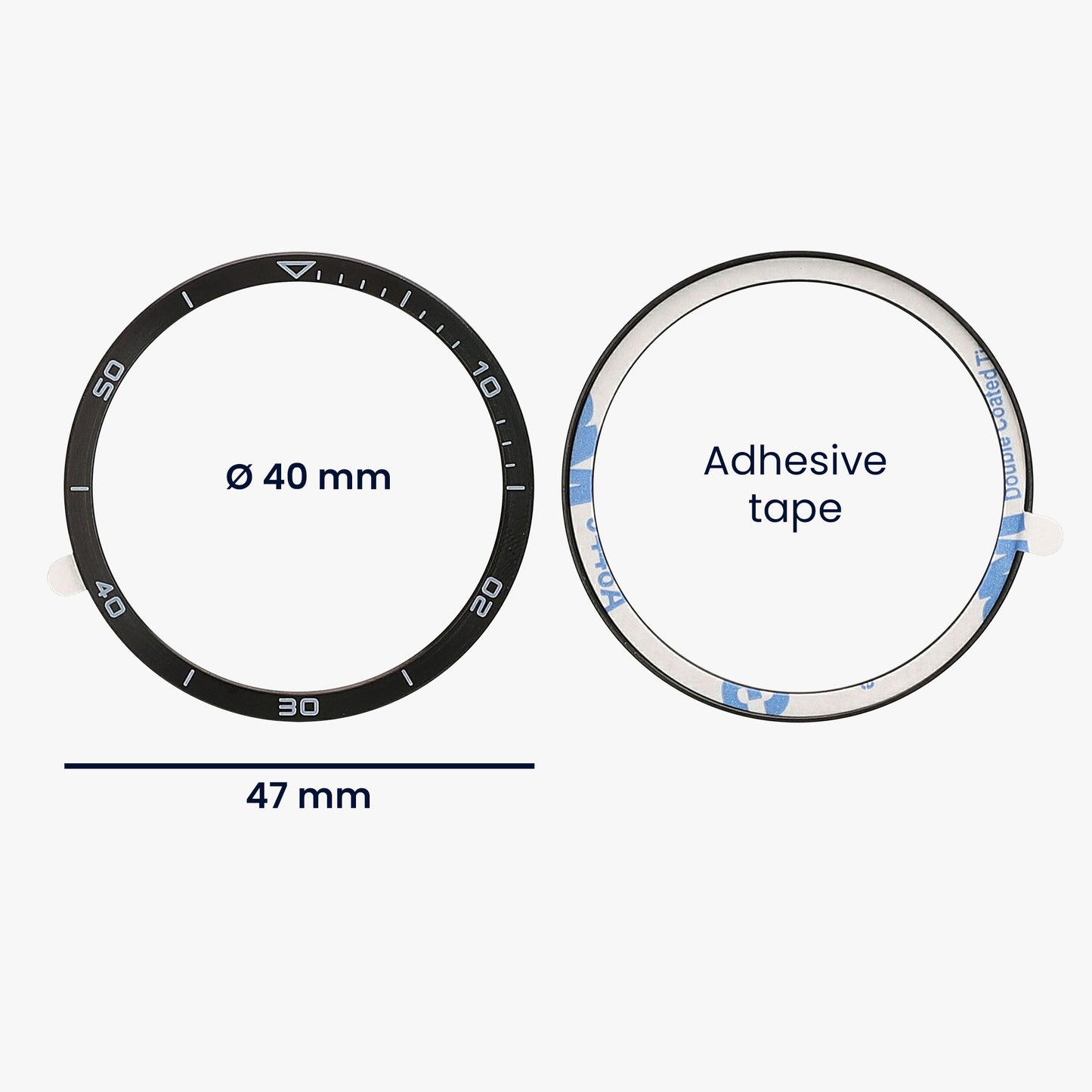 kwmobile Protective Ring compatible with Garmin Fenix 8 47mm AMOLED Fitness Tracker