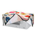 kwmobile Leinen Cover kompatibel mit Brother MFC-J4335DW Hülle - Tasche für Drucker - Staubschutzhülle Schutzhaube Schutzhülle - Pink Dunkelblau Creme Pink  [dsg02]