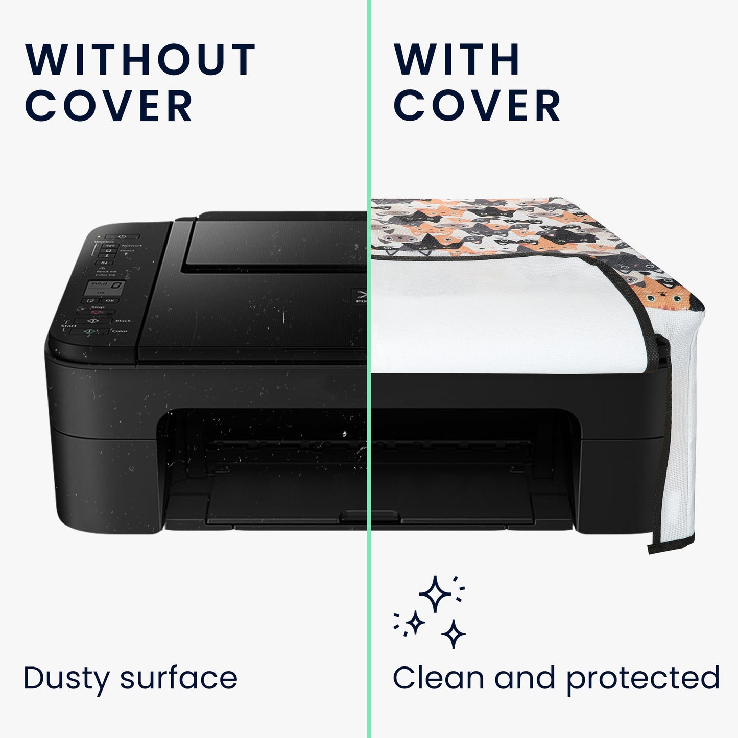 kwmobile Cover compatible with Canon Pixma TS3151 / 3150 Case Bag for Printer Dust Cover Protective Hood Protective Case
