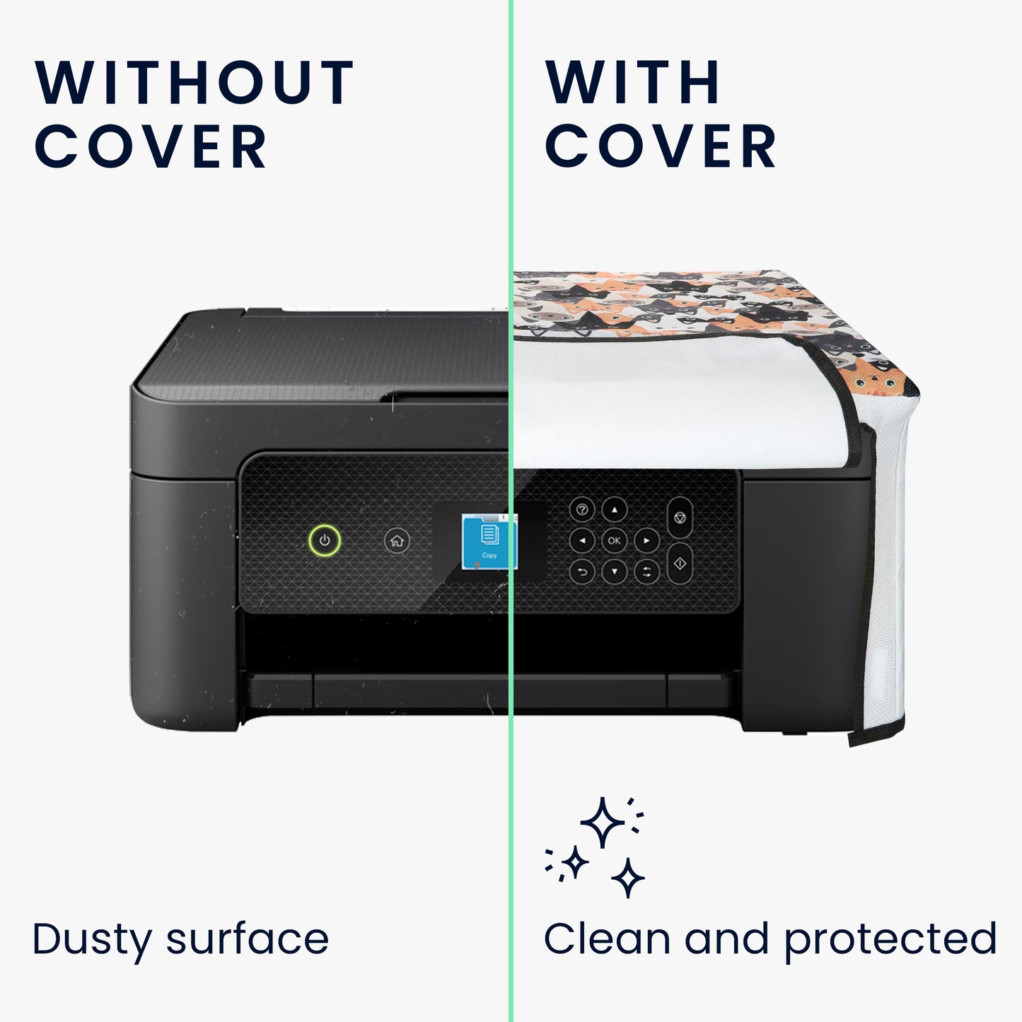 kwmobile Cover compatible with Epson Expression Home XP-3200 / XP-4200 / XP-4205 Case Bag for Printer Dust Cover Protective Hood Protective Cover