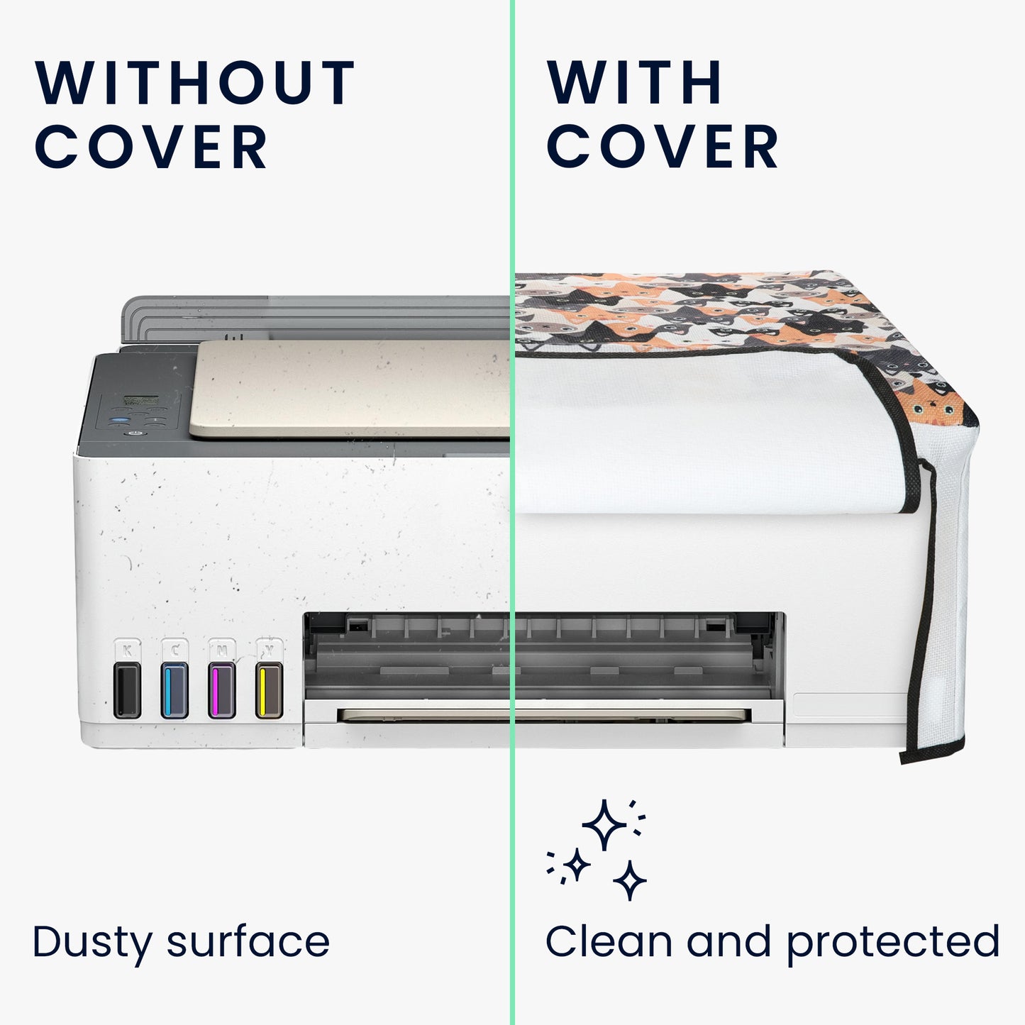 kwmobile Cover Compatible with HP Smart Tank 7005 / Smart Tank 5000 Case Bag for Printer Dust Cover Protective Hood Protective Cover