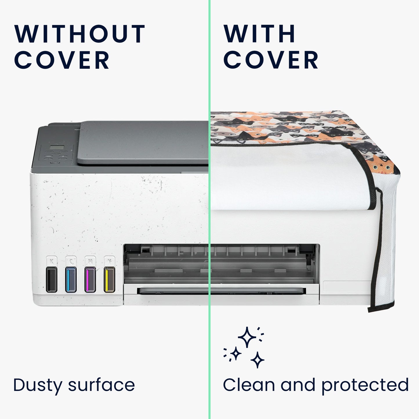 kwmobile Cover compatible with HP Smarttank 5105 / Smarttank 5101 Case Bag for Printer Dust Cover Protective Hood Protective Cover