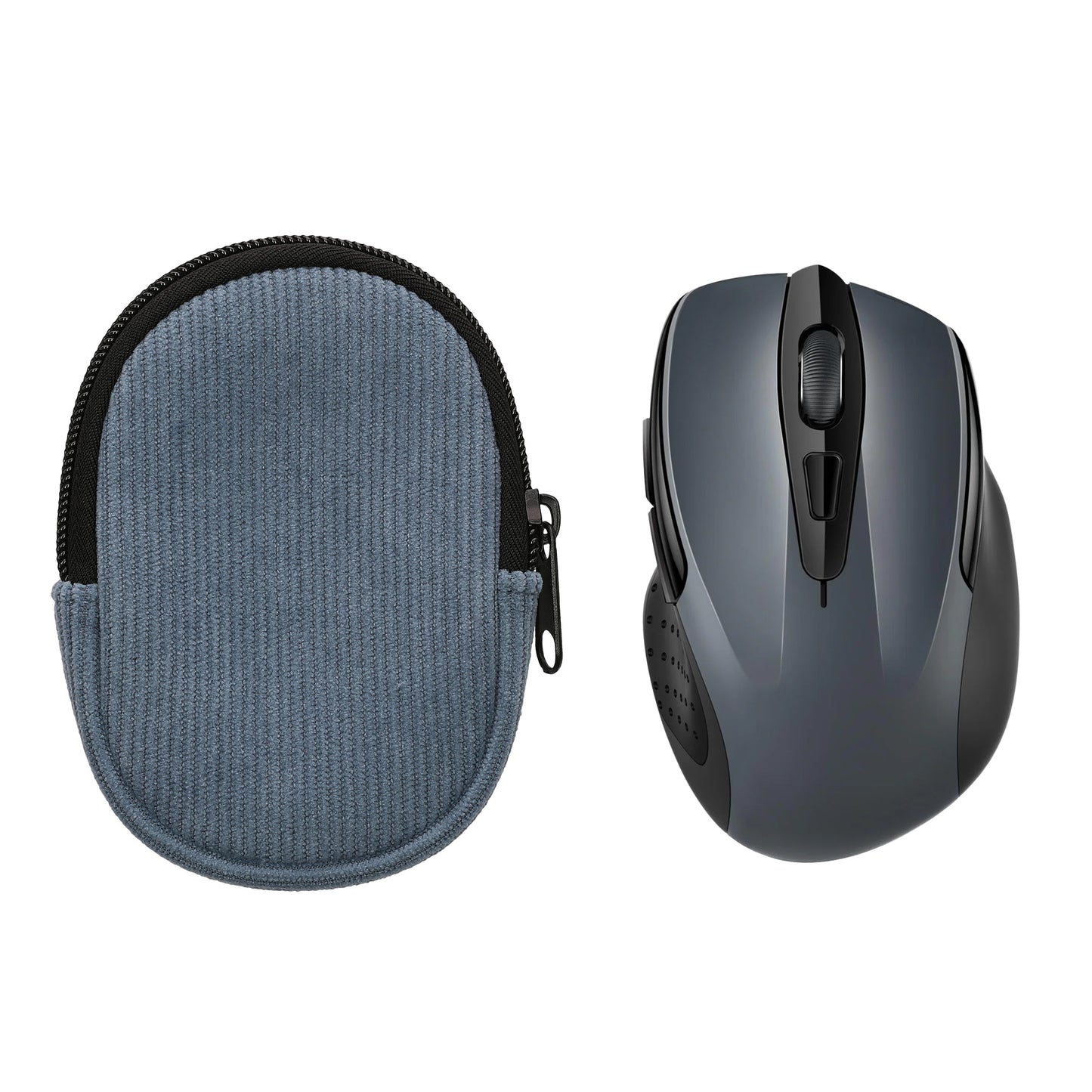 kwmobile Mouse Bag compatible with TECKNET Pro 2.4G 2600 Case - Cover for Bluetooth Mouse made of robust fabric