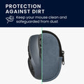 kwmobile Mouse Bag compatible with TECKNET Pro 2.4G 2600 Case - Cover for Bluetooth Mouse made of robust fabric