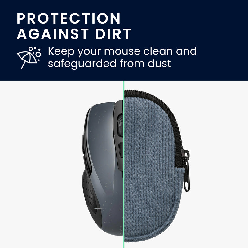 kwmobile Mouse Bag compatible with TECKNET Pro 2.4G 2600 Case - Cover for Bluetooth Mouse made of robust fabric