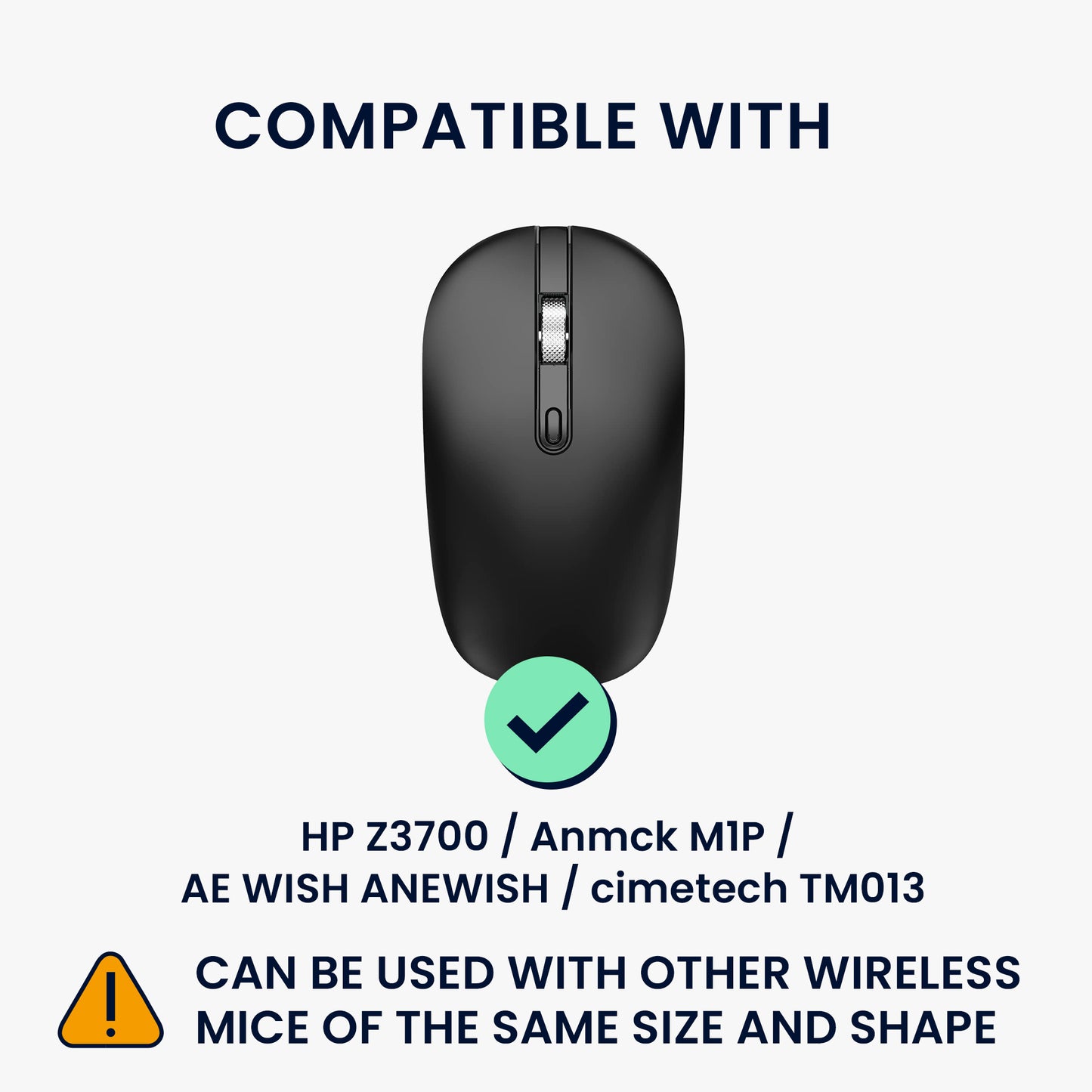 kwmobile Mouse Pouch compatible with HP Z3700 / Anmck M1P / AE WISH ANEWISH / cimetech TM013 Case - Cover for Bluetooth Mouse made of Durable Neoprene Fabric