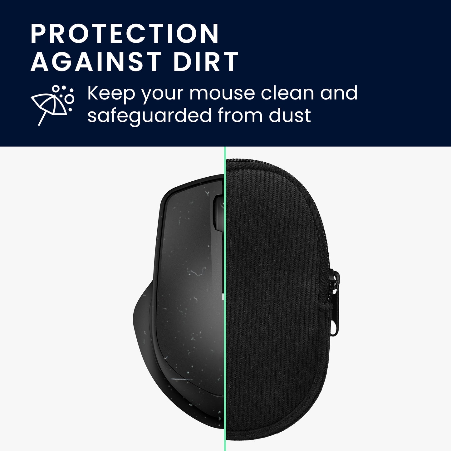 kwmobile Mouse Bag compatible with HP 280M Silent / Logitech M705 Case for Bluetooth Mouse made of durable fabric