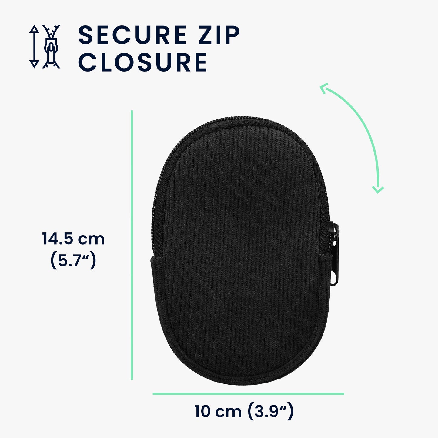kwmobile Mouse Bag compatible with HP 280M Silent / Logitech M705 Case for Bluetooth Mouse made of durable fabric