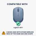 kwmobile Mouse Bag Compatible with Logitech M171 Case - Cover for Bluetooth Mouse Made of Robust Neoprene Fabric