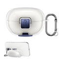 kwmobile Headphone Case Compatible with Bose Ultra Open Earbuds Cover with Stand Function and Safety Clasp