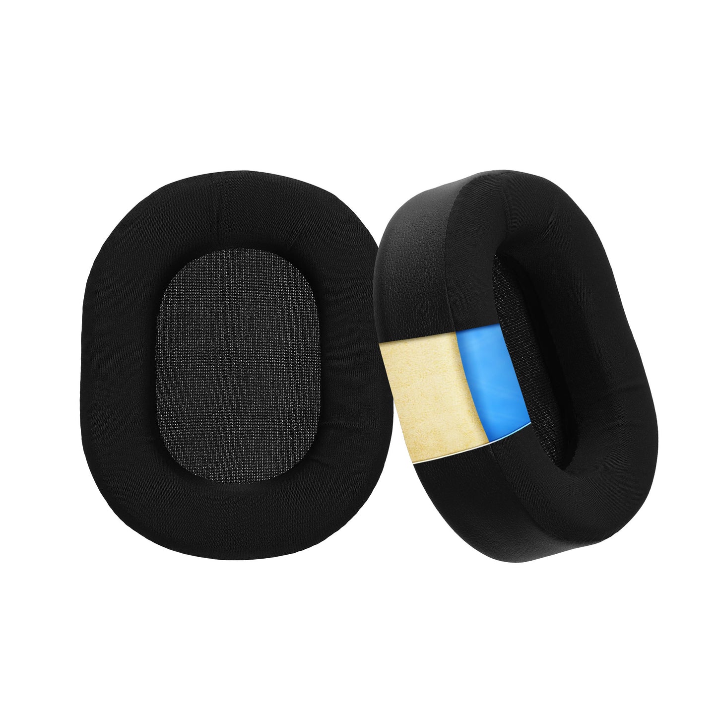 kwmobile 2x Kunstleder Ohr Polster für Corsair HS55 Ohrpolster - Ersatz Ohrpolster - Kopfhörer Ersatzteile - Kopfhörer Ersatzpolster mit Cooling Effekt Schwarz  
