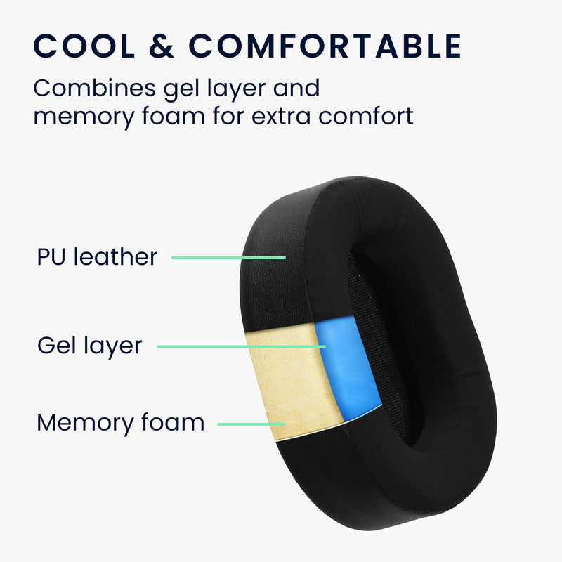 kwmobile Ear Pads for Corsair HS55 Earpad Replacements Headphone Spare Parts Headphone Replacement Pads with Cooling Effect