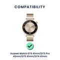 kwmobile Watch Strap for Huawei Watch GT6 41mm / GT5 Pro 42mm / GT5 41mm / GT4 41mm Bracelet Fitness Tracker Band Set Replacement Strap Smartwatch
