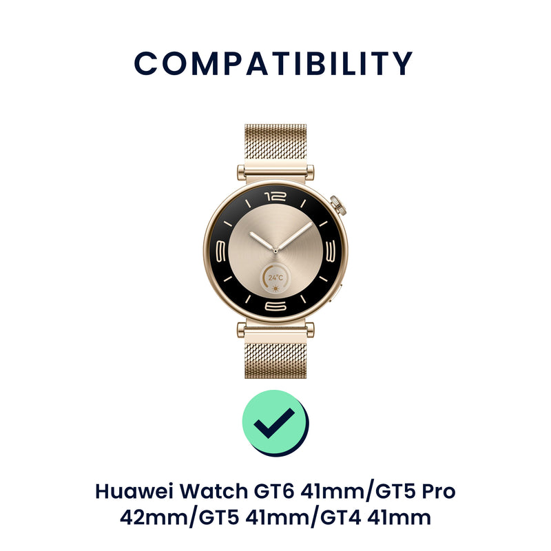 kwmobile Watch Strap for Huawei Watch GT6 41mm / GT5 Pro 42mm / GT5 41mm / GT4 41mm Bracelet Fitness Tracker Band Set Replacement Strap Smartwatch