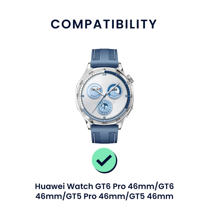 kwmobile Watch Strap for Huawei Watch GT6 Pro 46mm / GT6 46mm / GT5 Pro 46mm / GT5 46mm Bracelet Fitness Tracker Band Set Replacement Strap Smartwatch