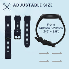 kwmobile Uhrenarmband für Amazfit T-Rex3 Pro 48mm Armband Fitnesstracker Band Set Ersatzarmband Smartwatch - Sonstiges