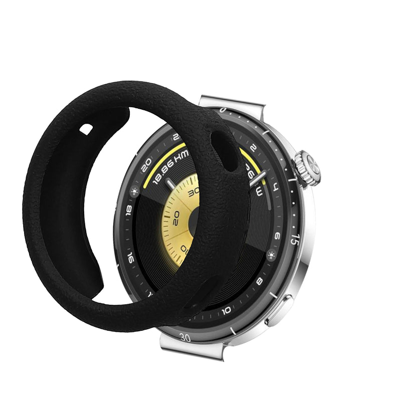 kwmobile Schutzhülle kompatibel mit Huawei Watch GT6 41mm Hülle - Fitness Tracker Case aus TPU - Soft Smartwatch Case Schwarz Schwarz  