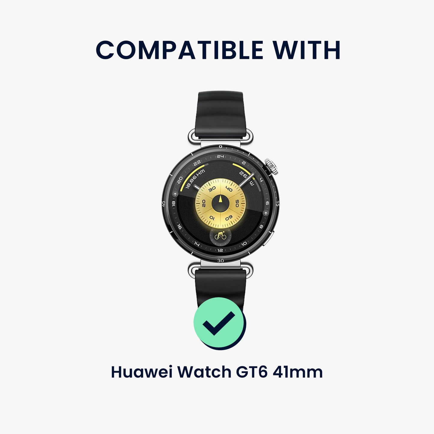 kwmobile Case Compatible with Huawei Watch GT6 41mm Cover - Fitness Tracker Soft Smartwatch Case