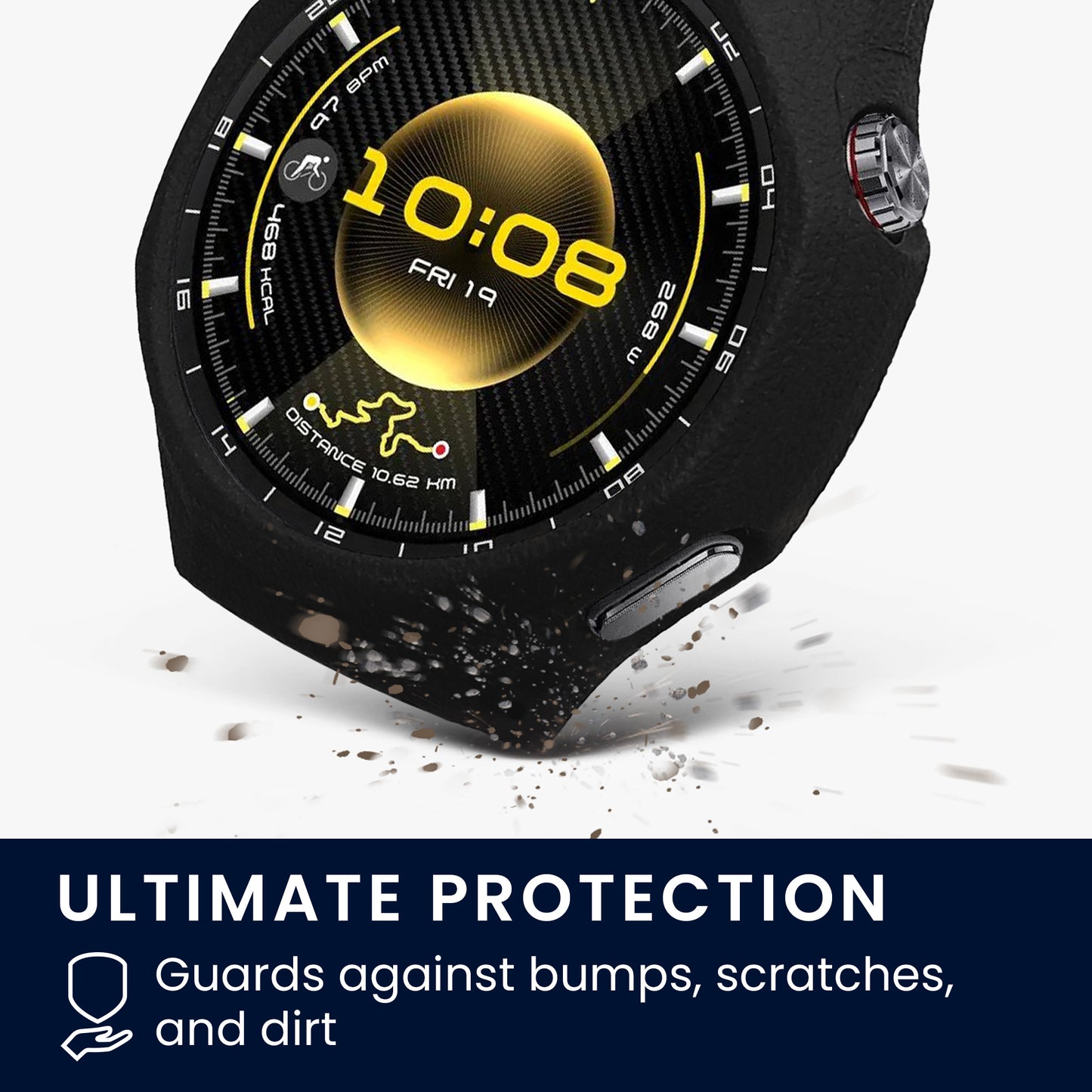 kwmobile Case Compatible with Huawei Watch GT6 Pro 46mm Case Fitness Tracker Cover Soft Smartwatch Case