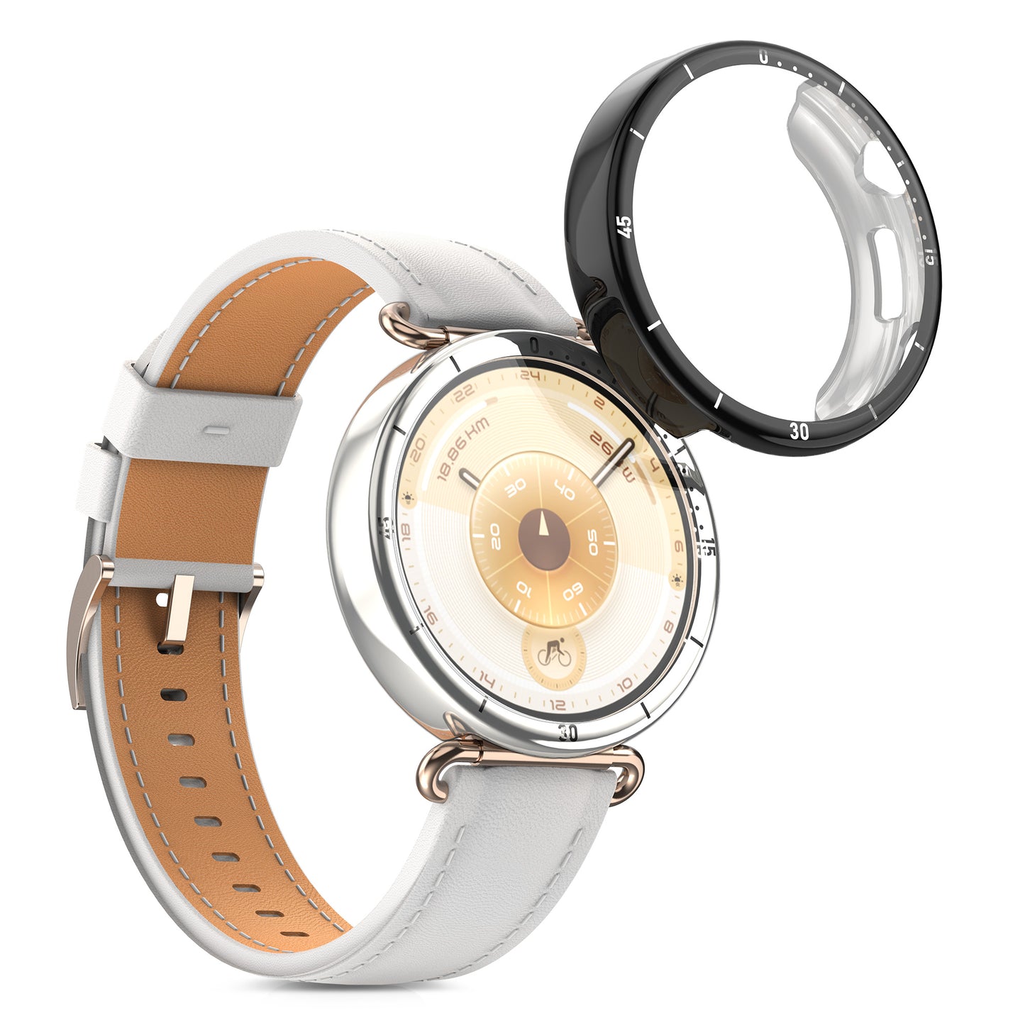 kwmobile Case for Huawei Watch GT6 41mm Fullbody Display Cover Set