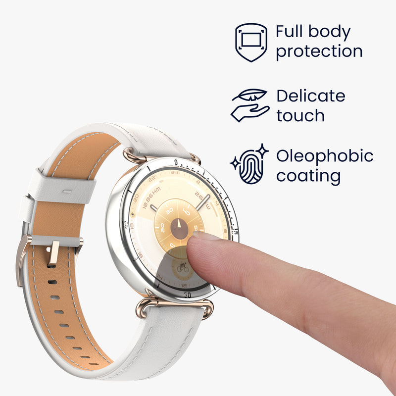 kwmobile Case for Huawei Watch GT6 41mm Fullbody Display Cover Set