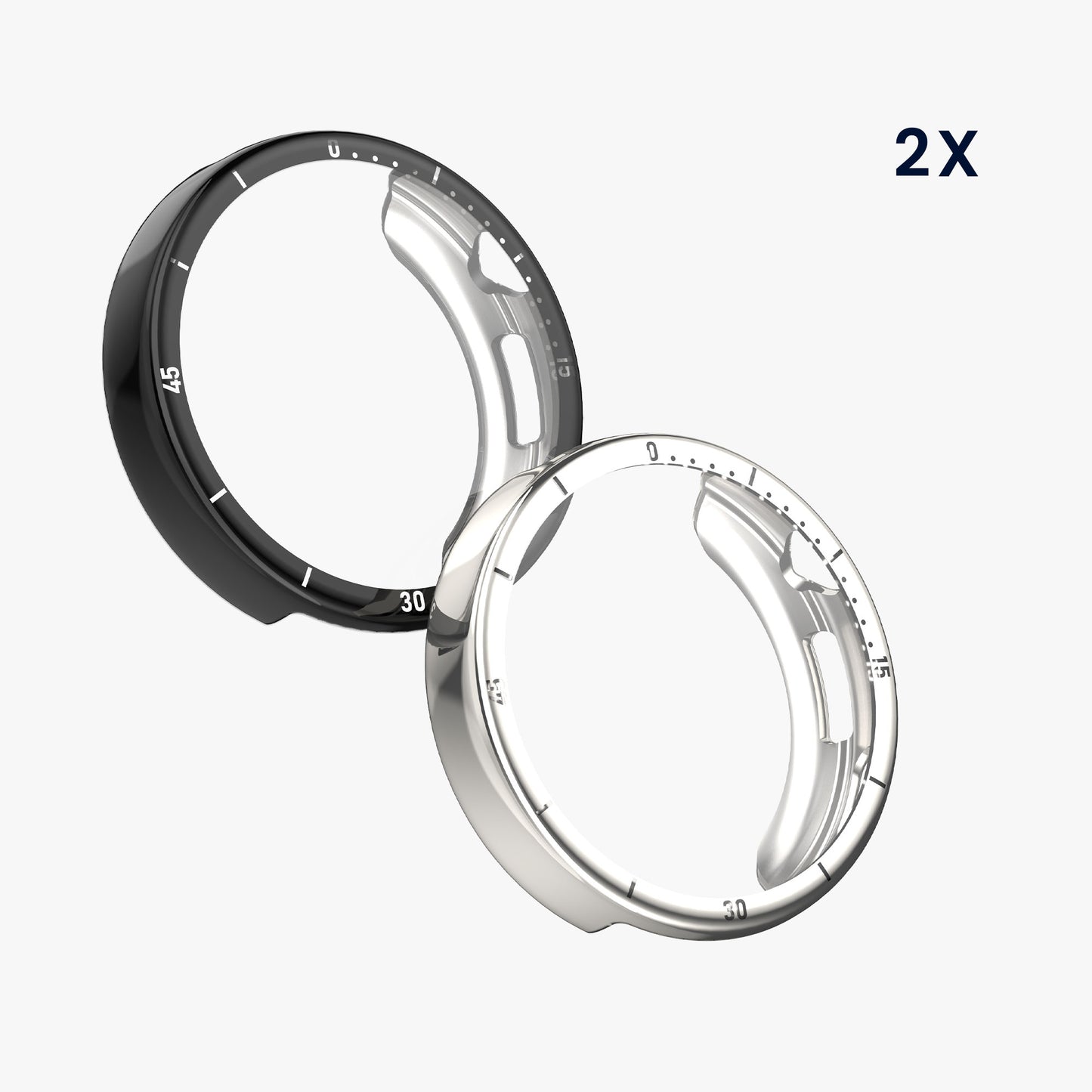 kwmobile Case for Huawei Watch GT6 41mm Fullbody Display Cover Set