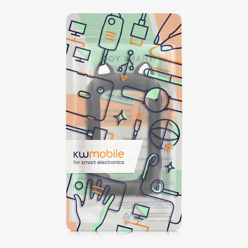 kwmobile Case Compatible with Garmin Edge 850 / 550 - Back Cover for Bike GPS Computer - Protective Cover Bike Computer
