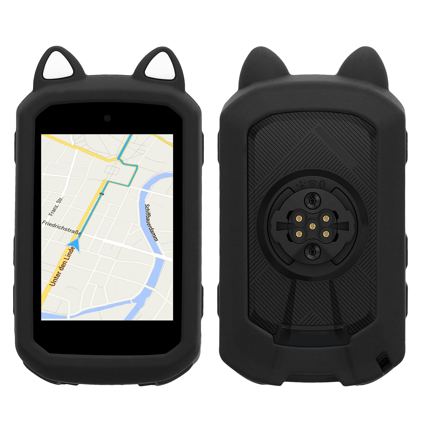 kwmobile Case Compatible with Garmin Edge 850 / 550 - Back Cover for Bike GPS Computer - Protective Cover Bike Computer