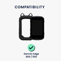 kwmobile Case Compatible with Garmin Edge 850 / 550 - Back Cover for Bike GPS Computer - Protective Cover Bike Computer