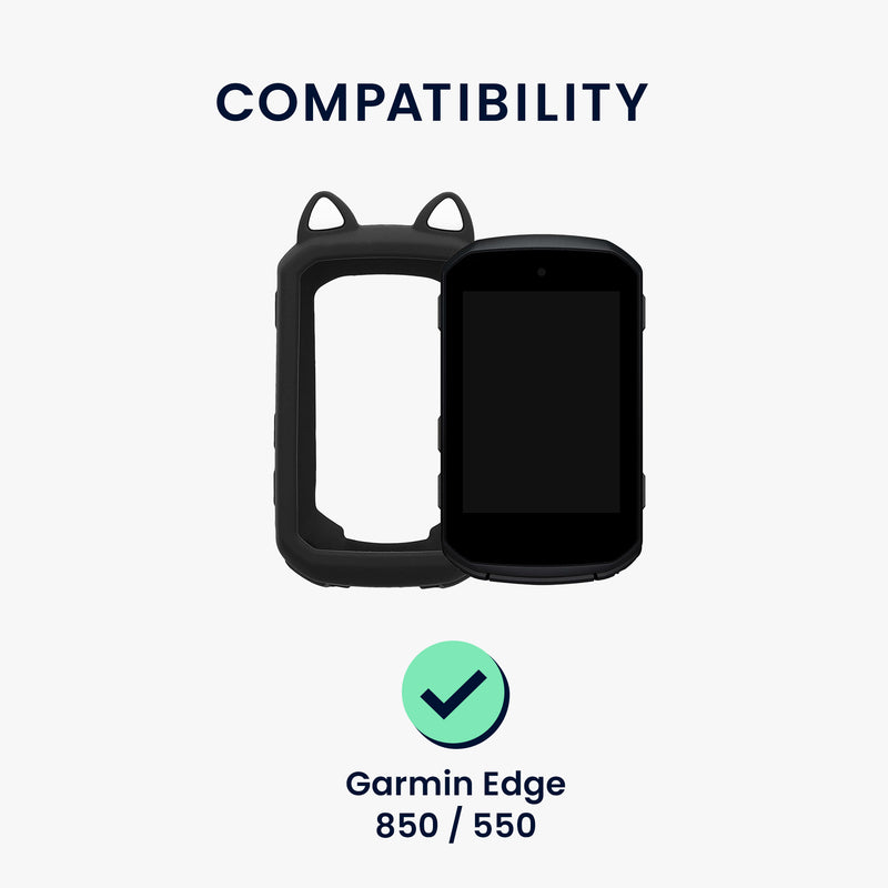 kwmobile Case Compatible with Garmin Edge 850 / 550 - Back Cover for Bike GPS Computer - Protective Cover Bike Computer
