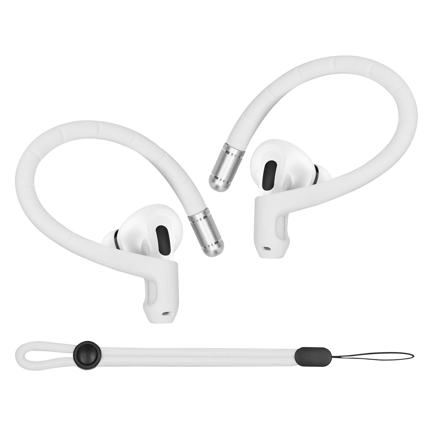 kwmobile Ear Hooks for In-Ear Headphones compatible with Apple AirPods 1 / 2 / 3 / 4 / Pro 1 / AirPods Pro 2 Holder - Ear Holder for Bluetooth Headphones