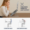 kwmobile Laptop Stand for Laptop PC / Portable Monitor / Tablet Laptop Stand - Laptop Stand Accessory - Notebook Stand - Holder