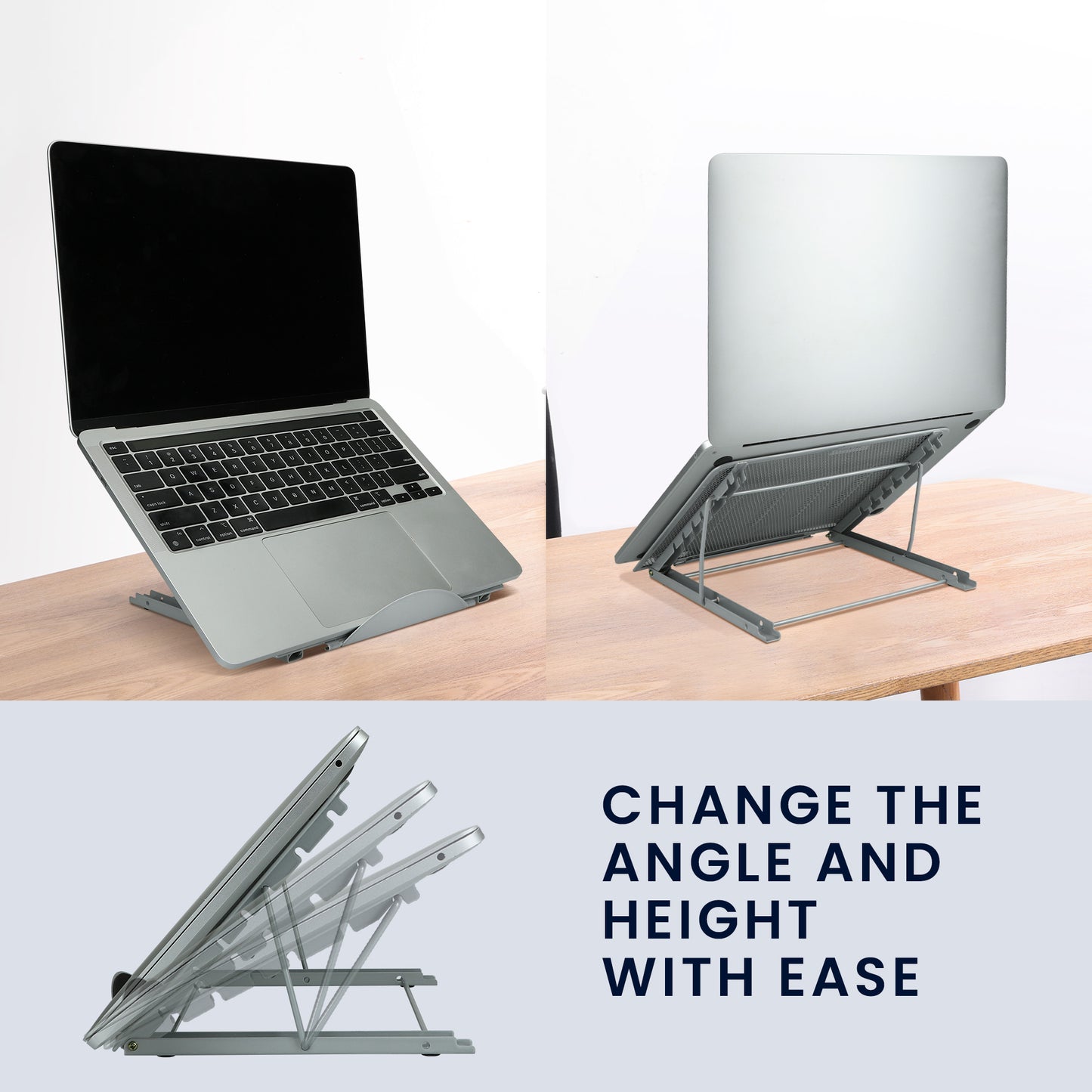 kwmobile Laptop Stand for Laptop PC / Portable Monitor / Tablet Laptop Stand - Laptop Stand Accessory - Notebook Stand - Holder