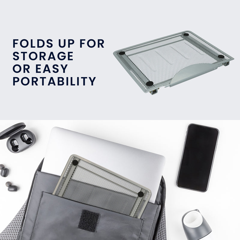kwmobile Laptop Stand for Laptop PC / Portable Monitor / Tablet Laptop Stand - Laptop Stand Accessory - Notebook Stand - Holder