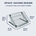 kwmobile Laptop Stand for Laptop PC / Portable Monitor / Tablet Laptop Stand - Laptop Stand Accessory - Notebook Stand - Holder
