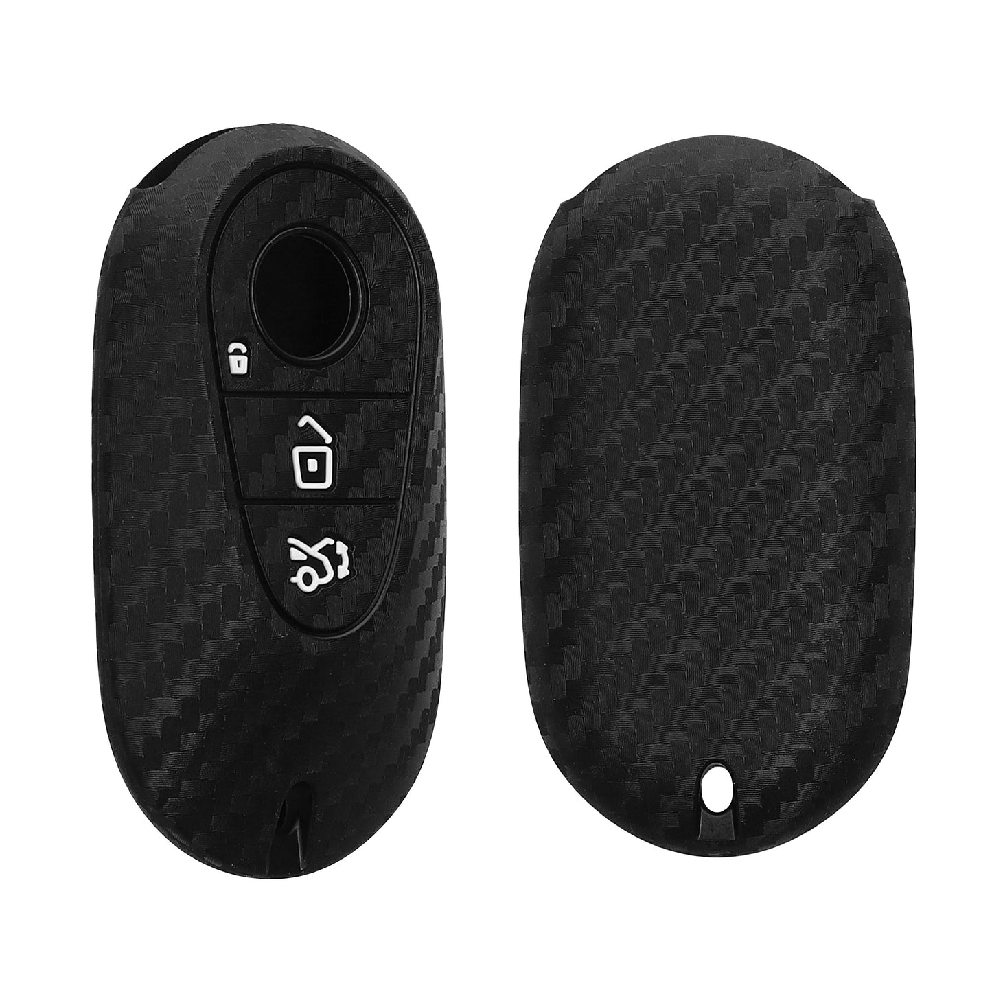 kwmobile Car Key Cover compatible with Mercedes Benz 3-Button Smart Car Key Cover