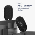 kwmobile Car Key Cover compatible with Mercedes Benz 3-Button Smart Car Key Cover