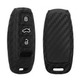 kwmobile Car Key Cover Compatible with Audi A6 A7 A8 Q7 Q8 3-Button Car Key Keyless Cover