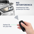 kwmobile Car Key Cover Compatible with Audi A6 A7 A8 Q7 Q8 3-Button Car Key Keyless Cover