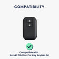 kwmobile Car Key Cover Compatible with Suzuki 2-Button Car Key Keyless Go Cover
