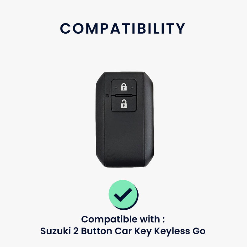 kwmobile Car Key Cover Compatible with Suzuki 2-Button Car Key Keyless Go Cover