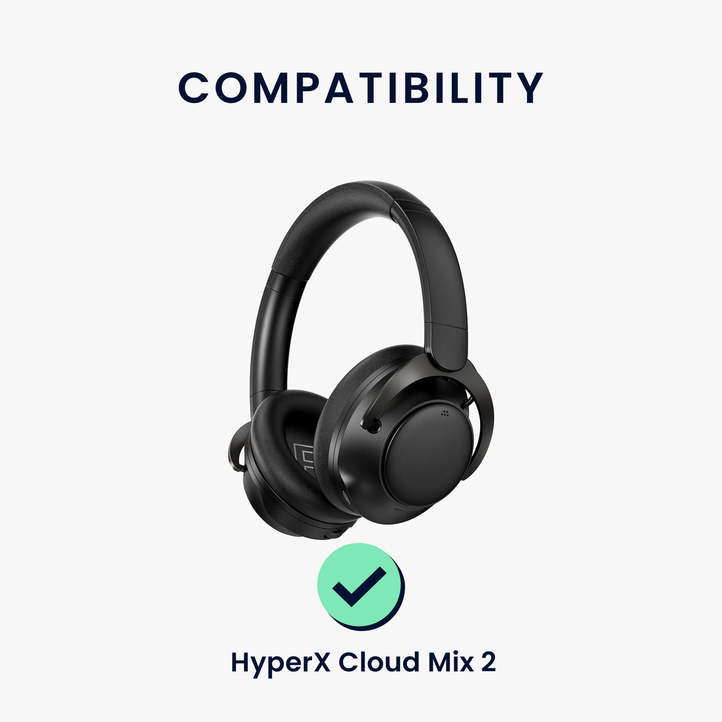 kwmobile Ear Pads for HyperX Cloud Mix 2 Earpads Replacement Ear Cushions Headphone Replacement Parts Headphone Replacement Pads Over Ear Headphones
